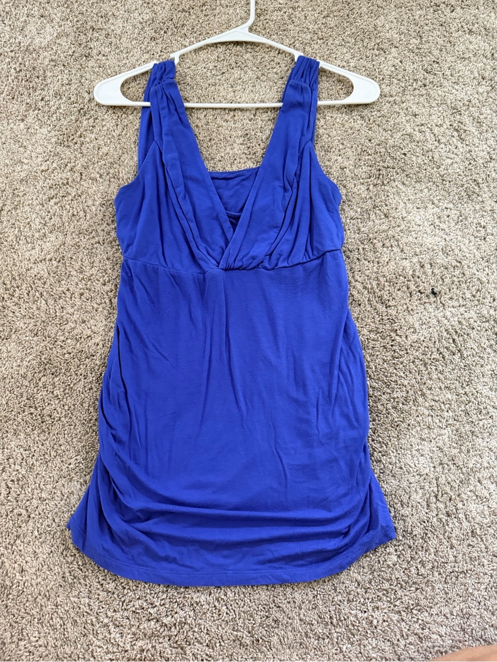 Liz Lange Cobalt Blue V-Neck Sleeveless Tank